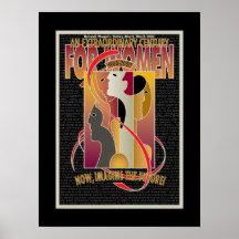 Poster centenário da história da mulher