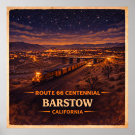 Poster Centenário de Barstow Califórnia