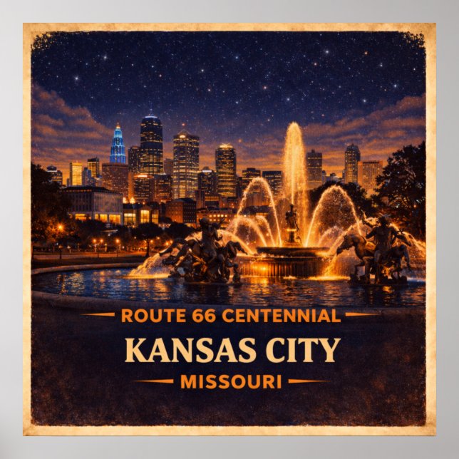 Poster Centenário de Kansas City Missouri (Frente)