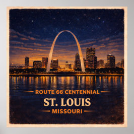 Poster Centenário de St. Louis Missouri
