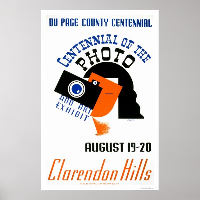 Póster Centennial Art Photo 1939 WPA (Frente)