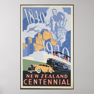Póster Centennial de Nova Zelândia