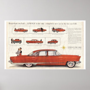 Póster Centerfold 1956 aumentado da porta da premier 4 de