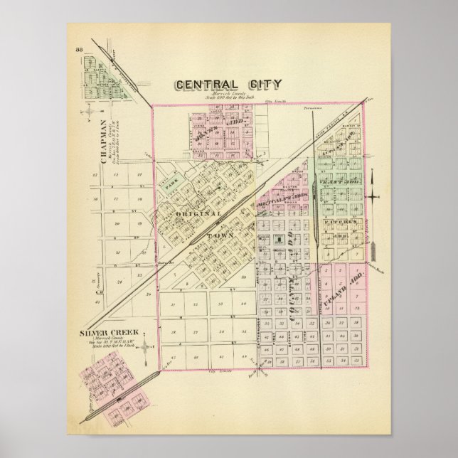 Póster Central City, Nebraska (Frente)