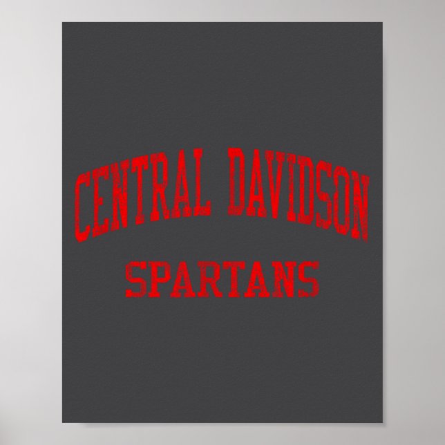 Poster Central Davidson High School Hs Lexington Nc Vinta (Frente)