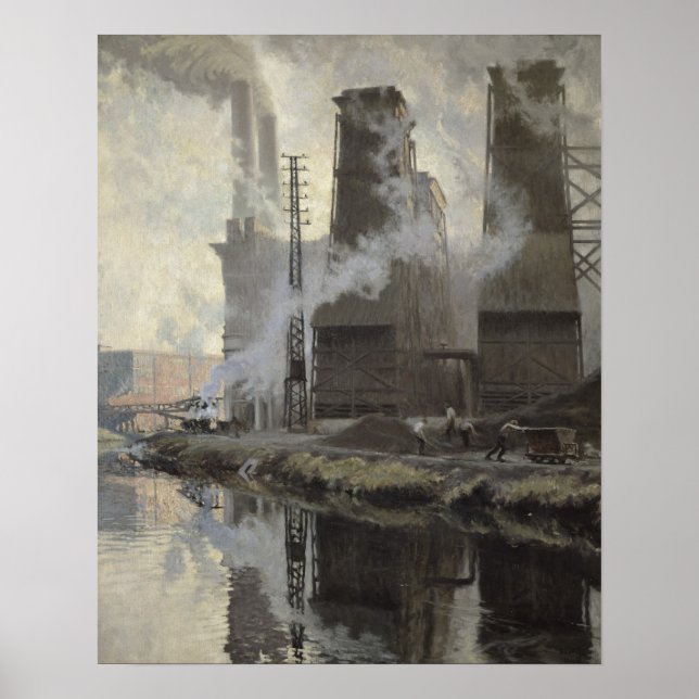 Póster Central elétrica de Croix-Wasquehal (Frente)