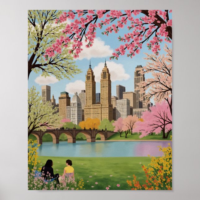 Poster Central Park New York City (Frente)