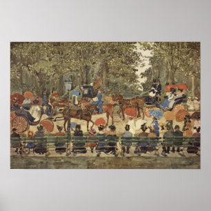 Poster Central Park, Nova Iorque, 1901