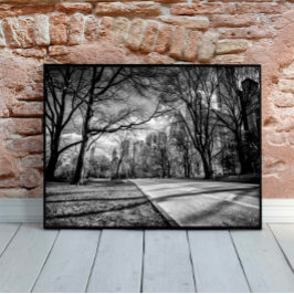 Poster Central Park Nova Iorque Black and White