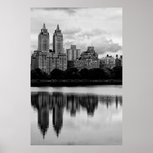 Poster Central Park Nova Iorque Skyline (Frente)