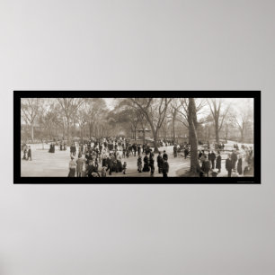Póster Central Park NY Foto 1902