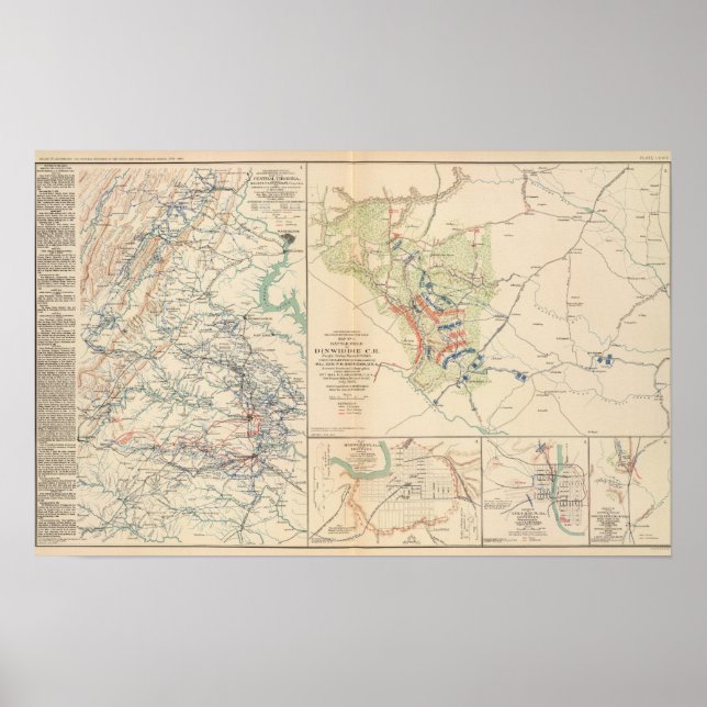 Póster Central Virginia Dinwiddie CH (Frente)