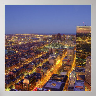 Poster Centro Boston e Hancock Tower