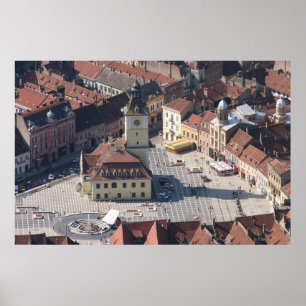 Póster Centro da cidade de Brasov