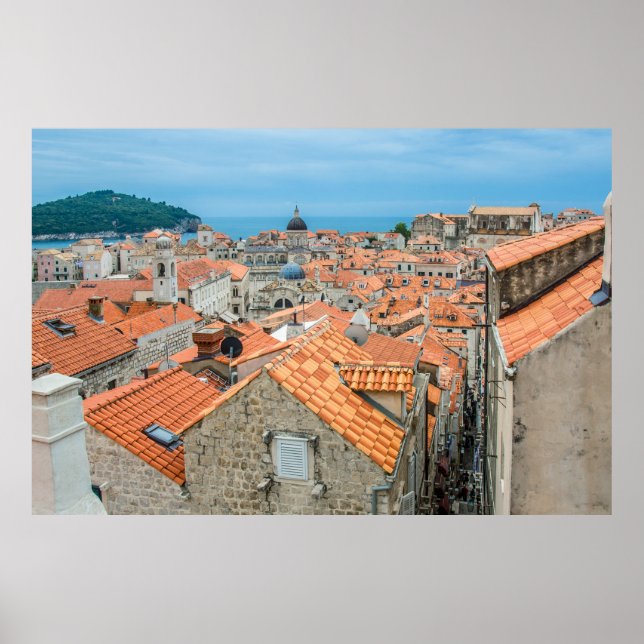 Poster Centro da cidade de Dubrovnik (Frente)