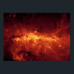 Póster Centro da Via Látea<br><div class="desc">Nossa Via Látea é um lugar empoeirado. Tão empoeirado, de fato, que não podemos ver o centro da galáxia em luz visível. Mas quando o Telescópio Espacial Spitzer da NASA pôs os seus olhos infravermelhos no centro galáctico, ele capturou esta vista espetacular. Tomada apenas com uma das câmeras do Spitzer...</div>