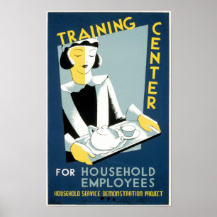 Poster Centro de aprendizado para empregados do agregado