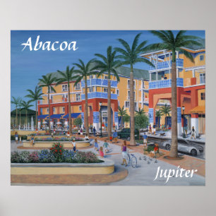 Poster Centro de cidade de Abacoa Jupiter