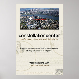 Póster centro de constelação 001