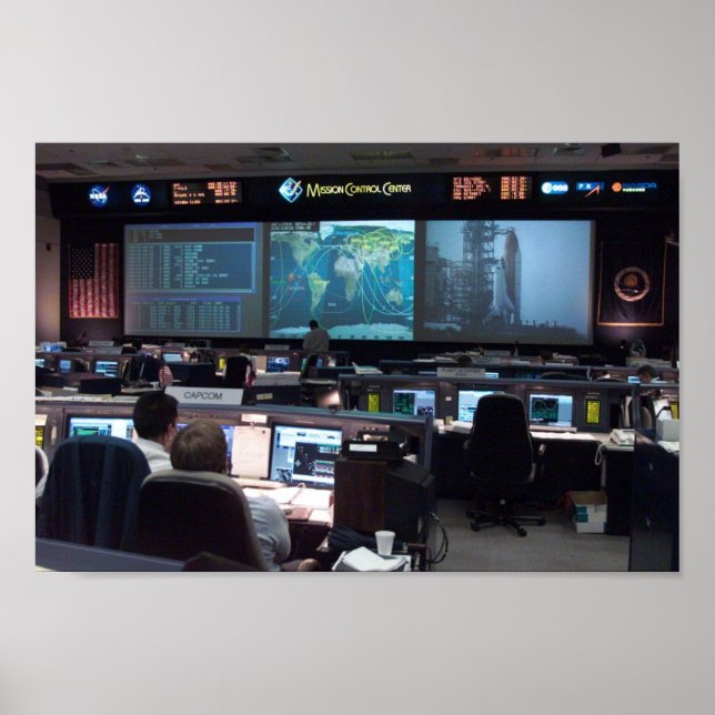 Póster Centro de Controle de Missão (STS-110) (Frente)
