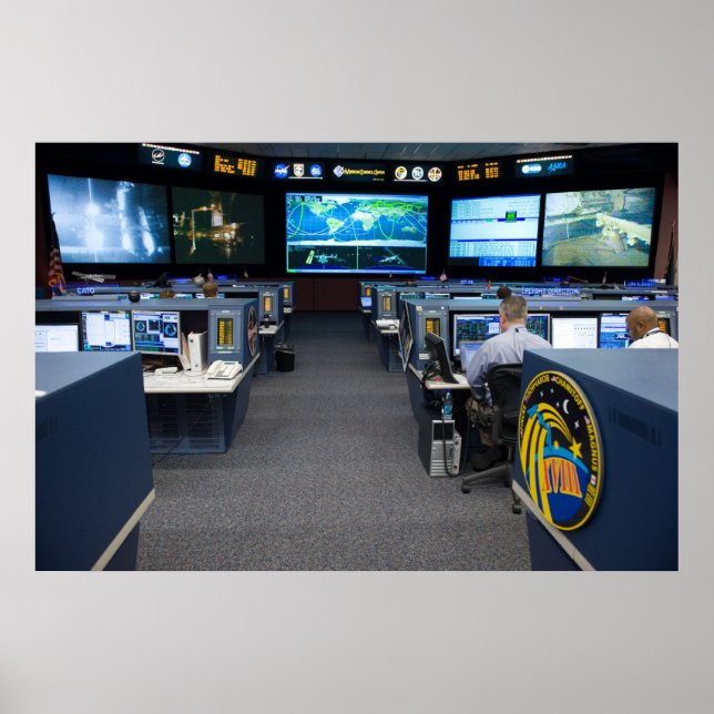 Poster Centro de Controlo de Missão (STS-119) (Frente)
