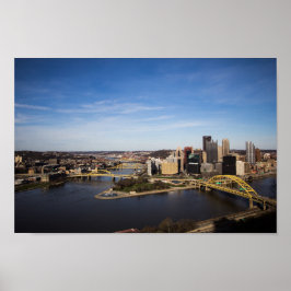 Poster Centro de Pittsburgh, Pensilvânia