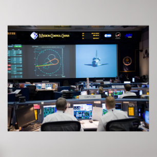 Póster Centro do controlo da missão