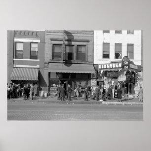 Póster Centro do vagabundo de Omaha: 1938
