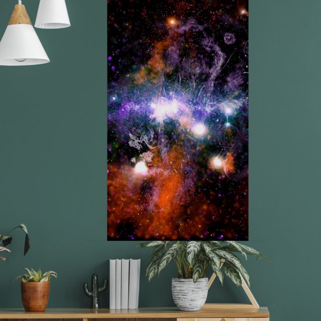 Poster Centro Galáctico da Galáxia Via Láctea Raios-X Hub (Sala de Estar 1)