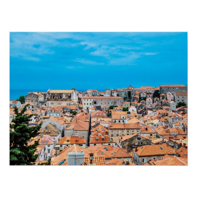 Póster Centro histórico Dubrovnik (Frente)