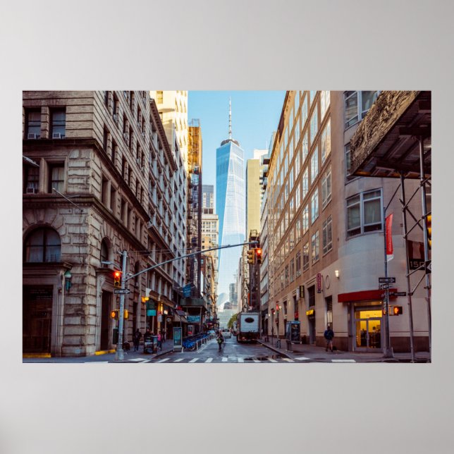 Poster Centro New York View do World Trade Center (Frente)