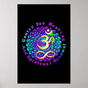 Póster Centro para a renovação cura e espiritual