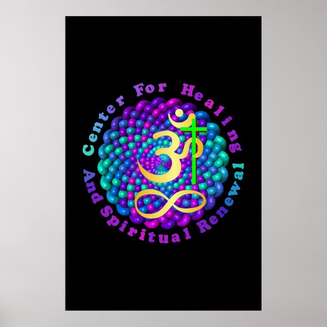 Póster Centro para cura e renovação espiritual (Frente)