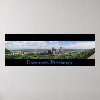 Poster Centro Pittsburgh Panorama