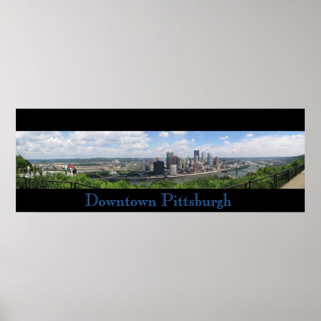 Poster Centro Pittsburgh Panorama (Frente)