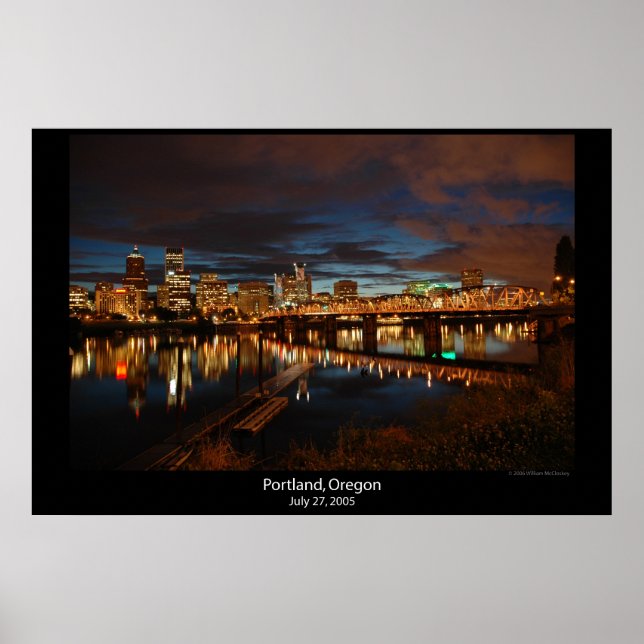 Póster Centro Portland, Oregon (Frente)