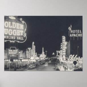 Póster Centro Vintage Las Vegas
