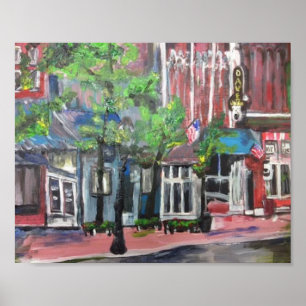 Poster "Centro Willoughby, Ohio" por Willowcatdesigns