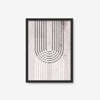 Centros De Médio Geométricos Negra E Branco Minima