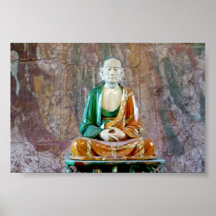 Póster Cerâmica antiga Buddha