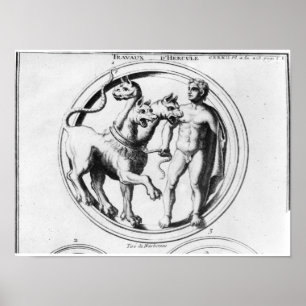 Poster Cerberus domesticou por Hercules