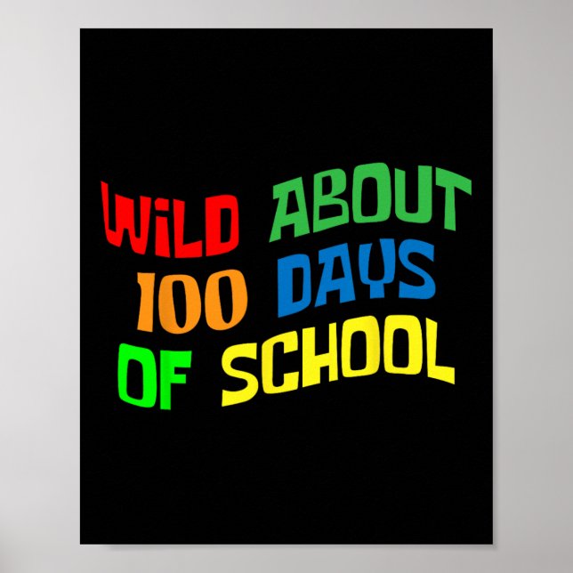 Poster Cerca de 100 Dias de Escola 100.º Dia de Professor (Frente)