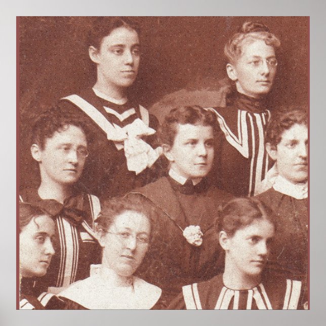 Póster cerca de 1905 coro feminino (Frente)