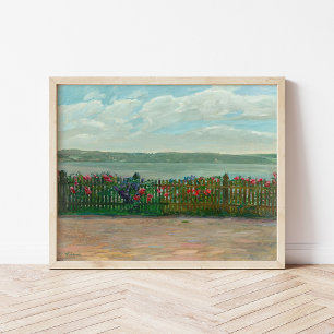 Poster Cerca de rosa no lago Starnberg Wilhelm Trübner