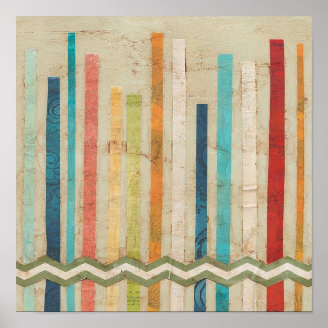 Póster Cercas de papel IV para cima (Frente)