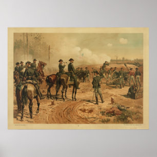 Póster Cerco da guerra civil de Atlanta por Thure de