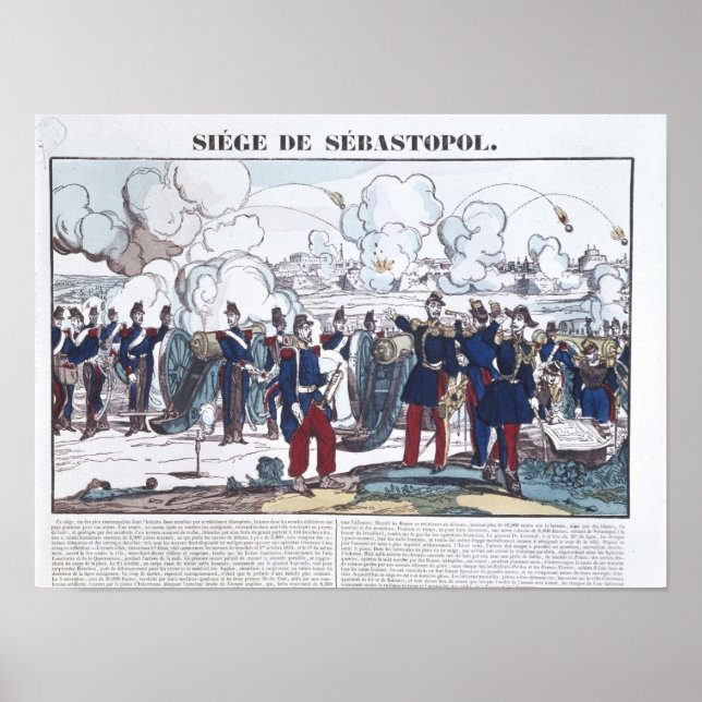 Póster Cerco de Sebastopol, 1854-55 (Frente)