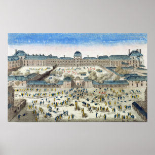 Póster Cerco do DES Tuileries do castelo