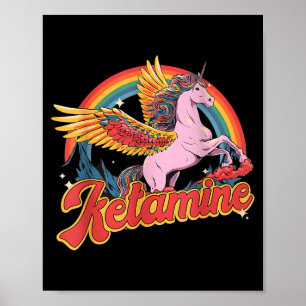 Poster Cérebro Ketamina Cavalo Emergência Engraçado Saúde