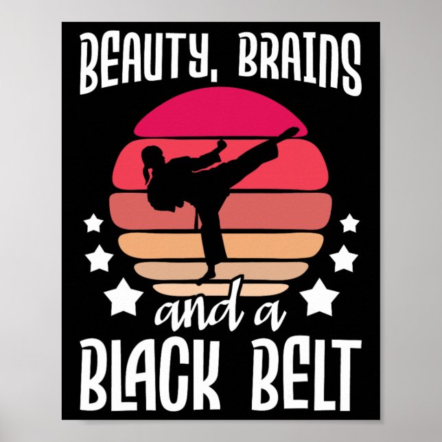 Poster Cérebros De Bela E Cinto Negro - Ar Marcial De Kar (Frente)